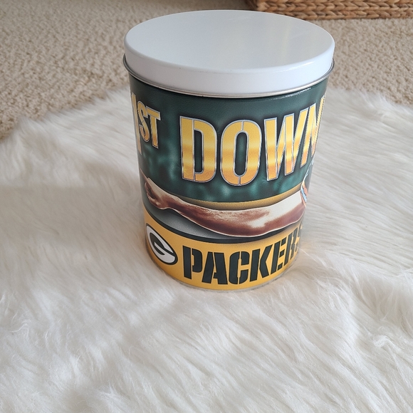Green Bay Packer Steel Tin - Storage Containers - Picture 2 of 10